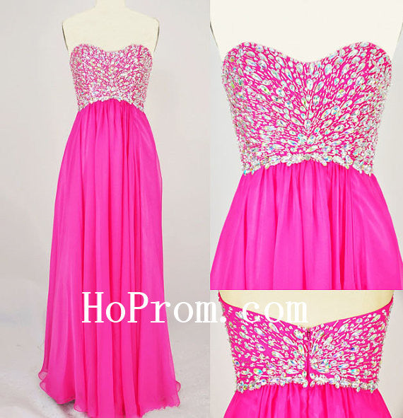 Cute Sweetheart Prom Dresses,Hot Pink Prom Dress,Evening Dress
