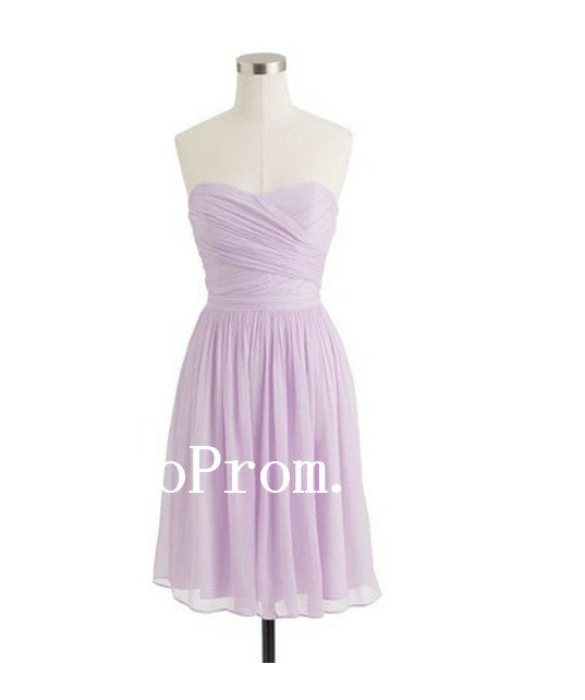 Light Purple Prom Dresses,Sweet Short Prom Dress,Evening Dress