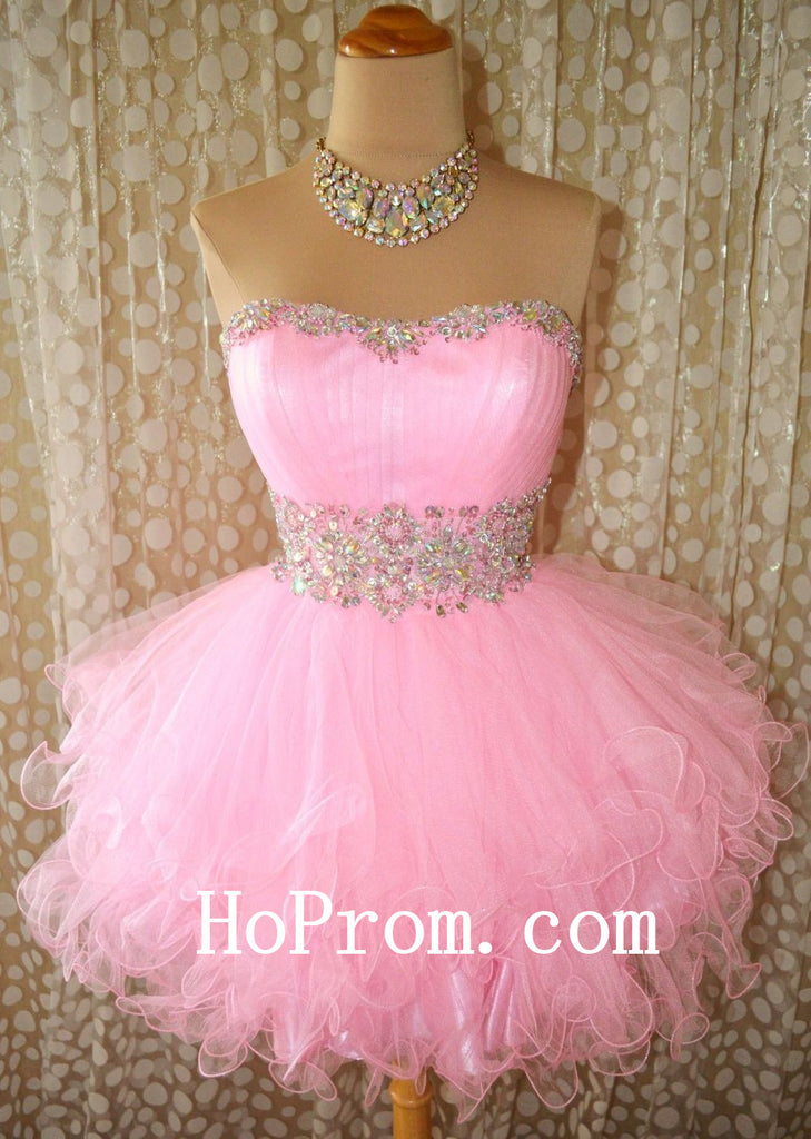 Pink Short Prom Dresses,Mini Cute Prom Dress,Evening Dress
