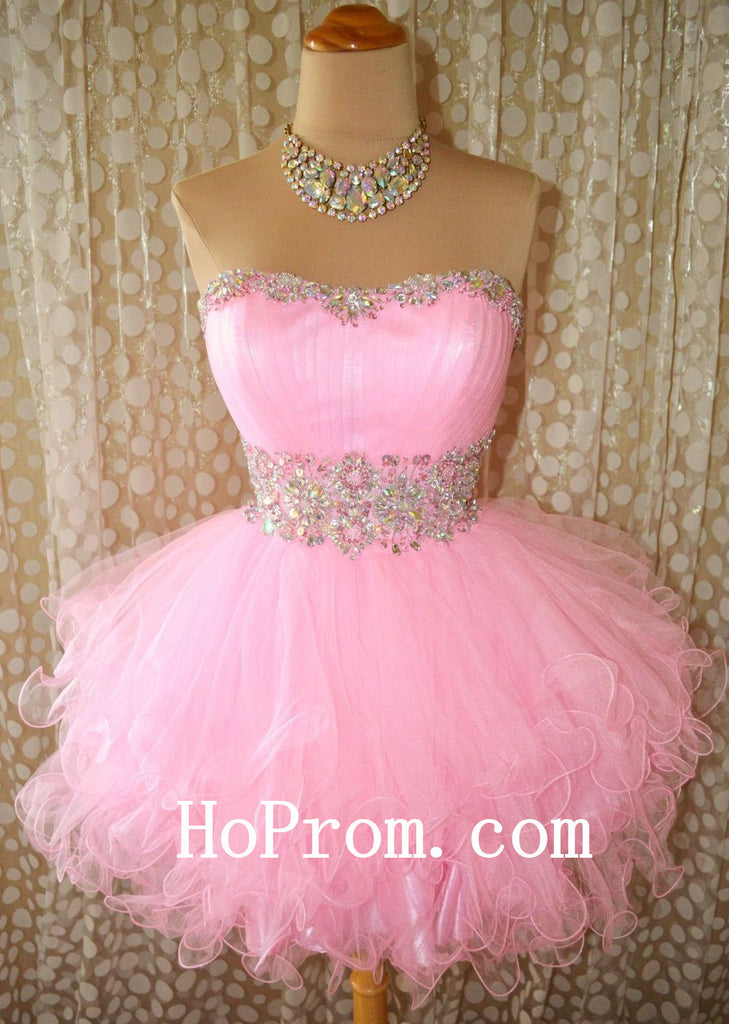 Pink Short Prom Dresses,Mini Cute Prom Dress,Evening Dress Hoprom Pink Short Prom Dresses,Mini Cute Prom Dress,Evening Dress Hoprom