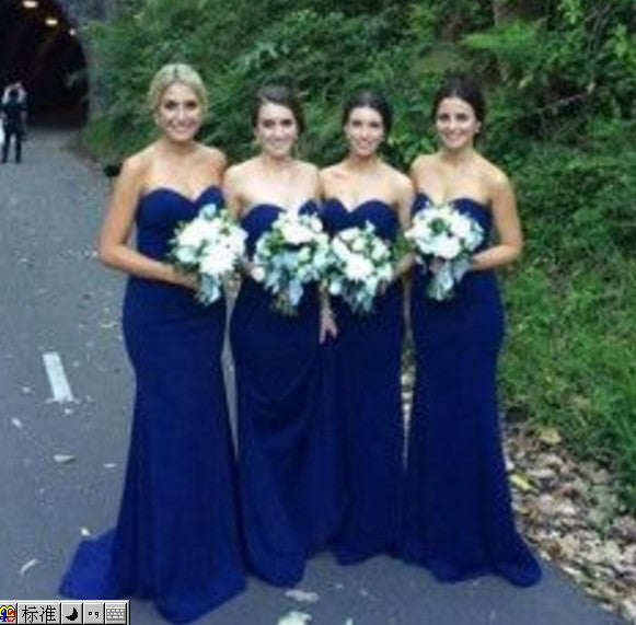 Cheap Chiffon Sweetheart Bridesmaid Gown for Wedding