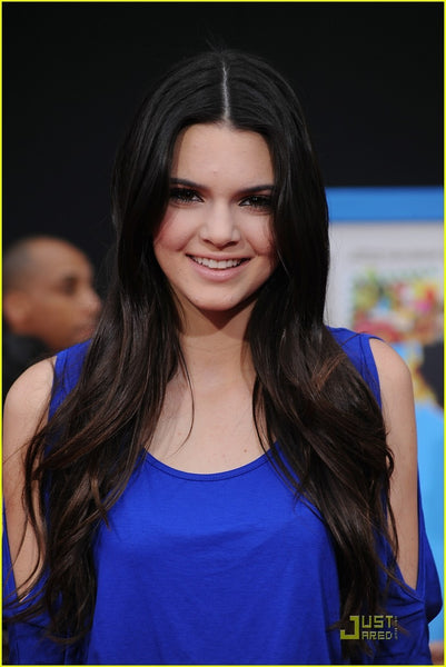 Blue Kendall Jenner Mini Round Neck Dress Party Prom Celebrity Dress Premiere