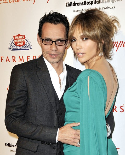 Blue Jennifer Lopez (J.Lo) Long Sleeves Fit Dress Flare Prom Celebrity Red Carpet Dress Noche de Ninos Gala