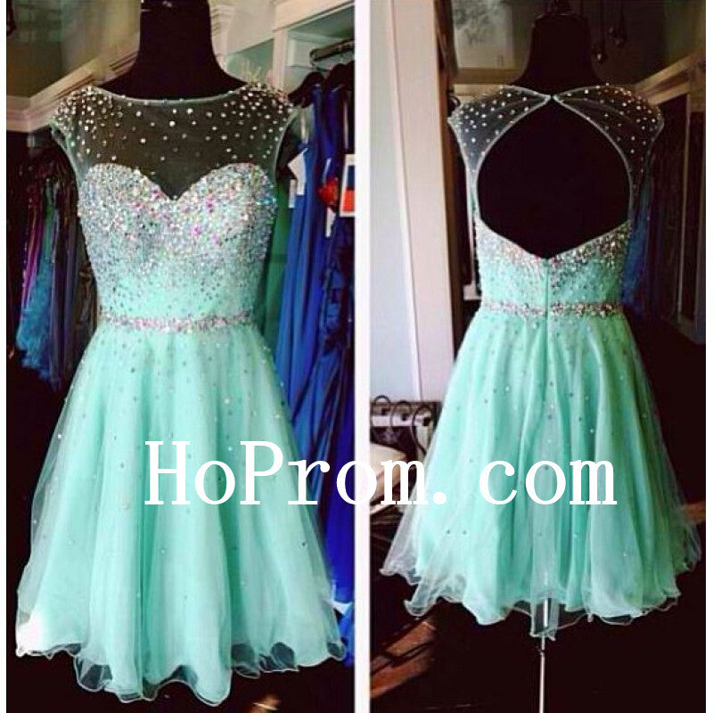 Mint Chiffon Prom Dress,Short Prom Dresses,Evening Dress Hoprom Mint Chiffon Prom Dress,Short Prom Dresses,Evening Dress Hoprom