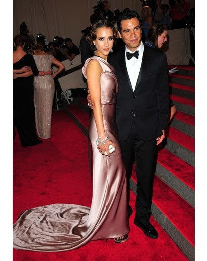 Brown Jessica Alba Asymmetrical Sleek Dress One Shoulder Prom Red Carpet Formal Dress Met Gala