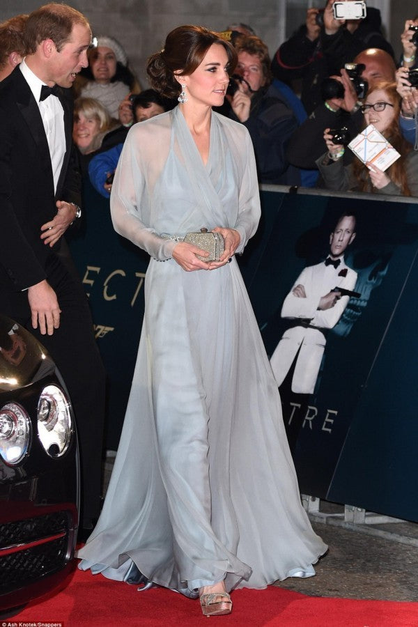 Blue Princess Kate Middleton Sheer Illusion Dress Long Sleeves Prom Re Hoprom Blue Princess Kate Middleton Sheer Illusion Dress Long Sleeves Prom Re Hoprom