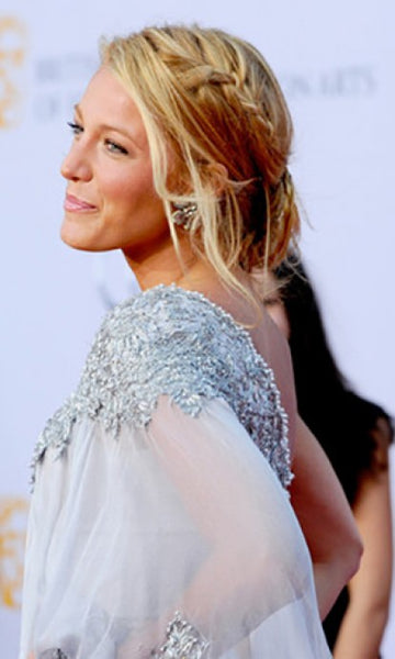 Grey Blake Lively One Shoulder Dress Best Prom Red Carpet Evening formal Dress BAFTA