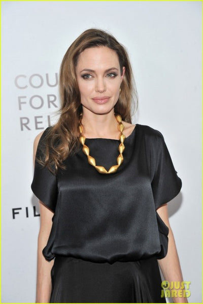 Black Angelina Jolie Satin Prom Celebrity Dress Evening Gown Blood And Honey Premiere Red Carpet