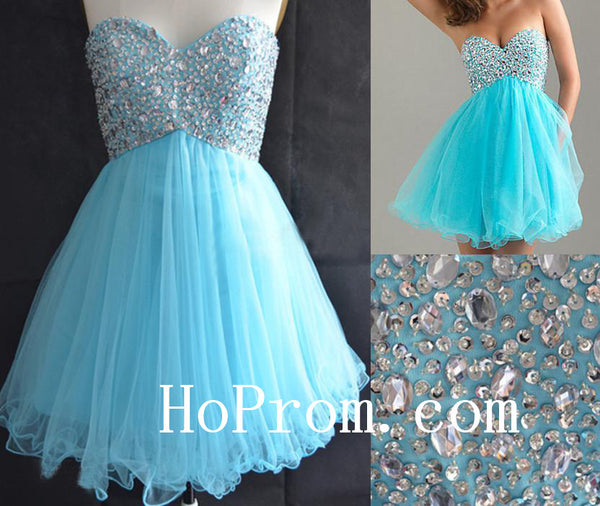 Sky BLue Prom Dresses,Short Prom Dress,Evening Dress