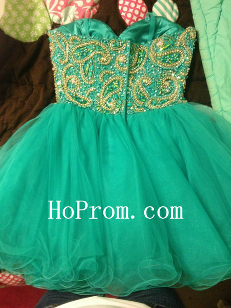 Short Mini Prom Dresses,Green Prom Dress,Evening Dress