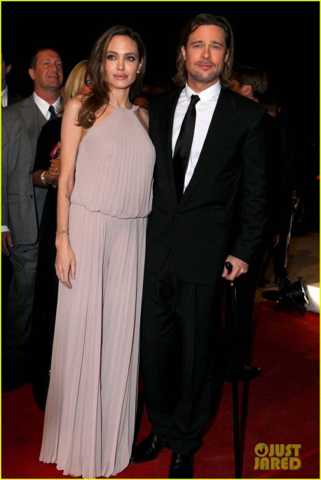 angelina jolie grey dress Celebrity Dress