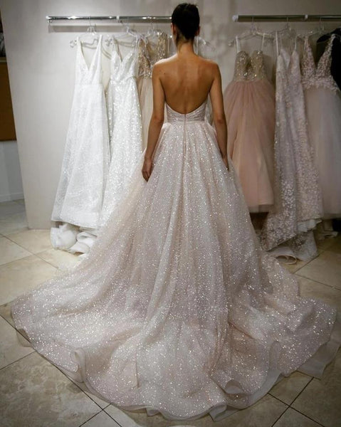 Sweetheart Sexy Prom Dresses Bling Evening Dress