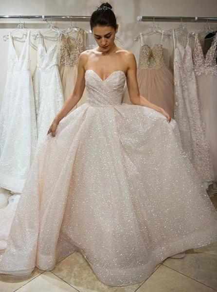 Sweetheart Sexy Prom Dresses Bling Evening Dress