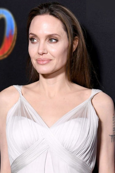 White Celebrity Angelina Jolie V Dress Dress Open Back Prom Best Red Carpet Evening Gown Dress Dumbo Premiere