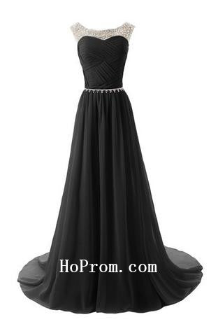 Long Prom Dresses,Black Prom Dress,Evening Dress