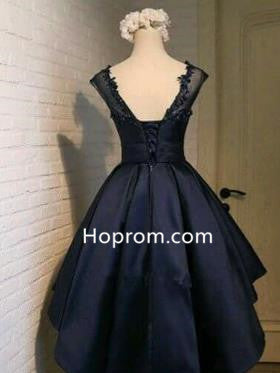 Black Backless Homecoming Dress, Sexy Homecoming Dress