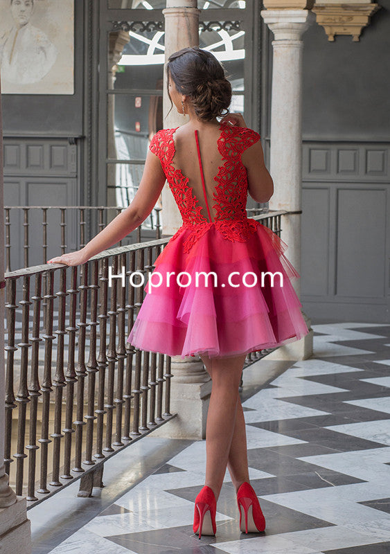 2020 Red Homecoming Dresses Lace Sleeves Multi Colors Short Cocktail D Hoprom 2020 Red Homecoming Dresses Lace Sleeves Multi Colors Short Cocktail D Hoprom