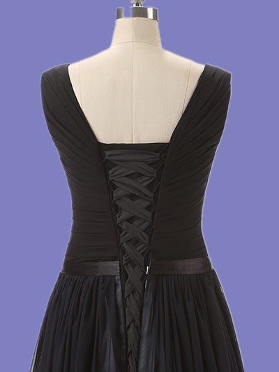 A Line Ombre Prom Dress,Black White Prom Dresses,Evening Dresses