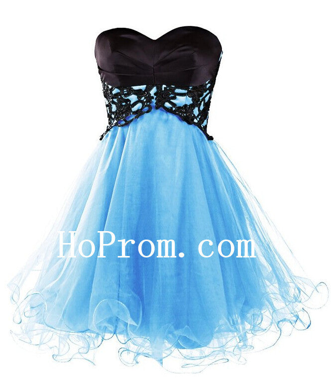 Sweetheart Short Prom Dresses,Sky Blue Prom Dress,Evening Dress