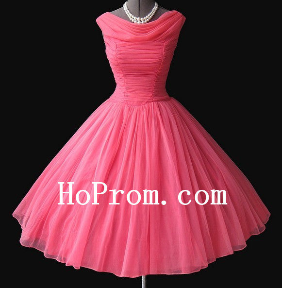 Knee Length Prom Dresses,Pink Prom Dress,Evening Dress