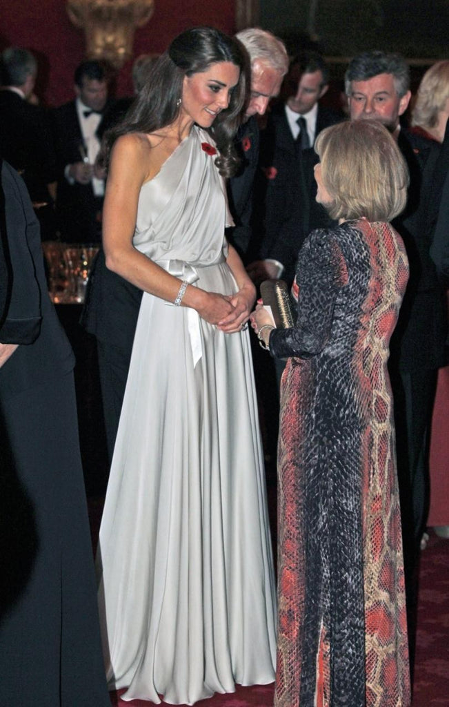 kate middleton white one shoulder dress Kate Middleton White One Shoulder Evening Dress