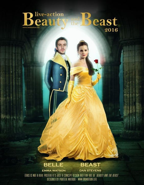 Yellow Emma Watson Off The Shoulder Ball Gown Prom Celebrity Dress Movie Beauty and the Beast Online