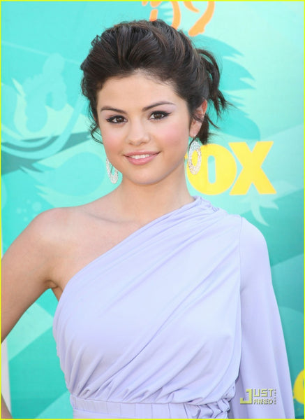 Lavender Selena Gomez Short Dress One Sleeve Prom Celebrity Evening Dress Teen Choice Awards
