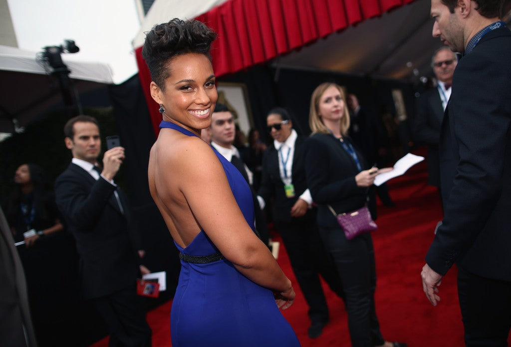 alicia keys blue dress Grammys 2020: Alicia Keys Style History