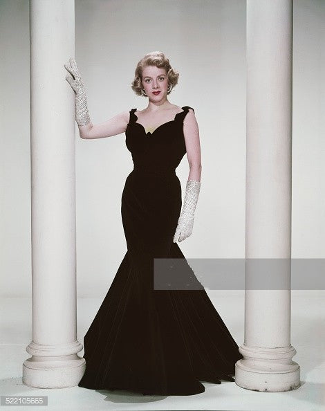 Rosemary Clooney as Betty Haynes Black Velvet Dress Prom Gown from Whi – Hoprom