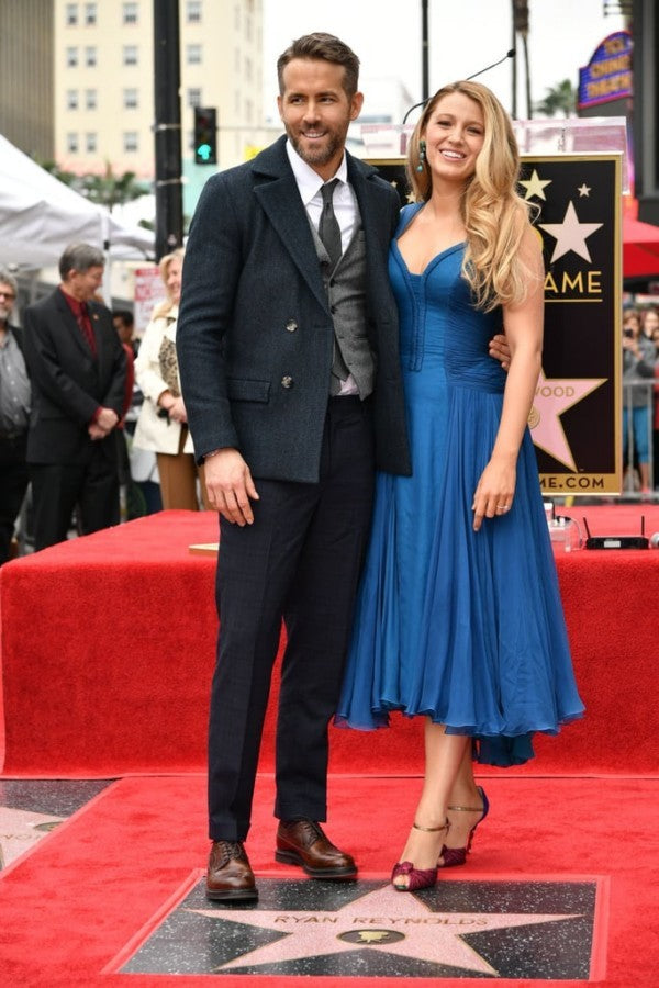 blue dress hollywood Hollywood Formal Gown