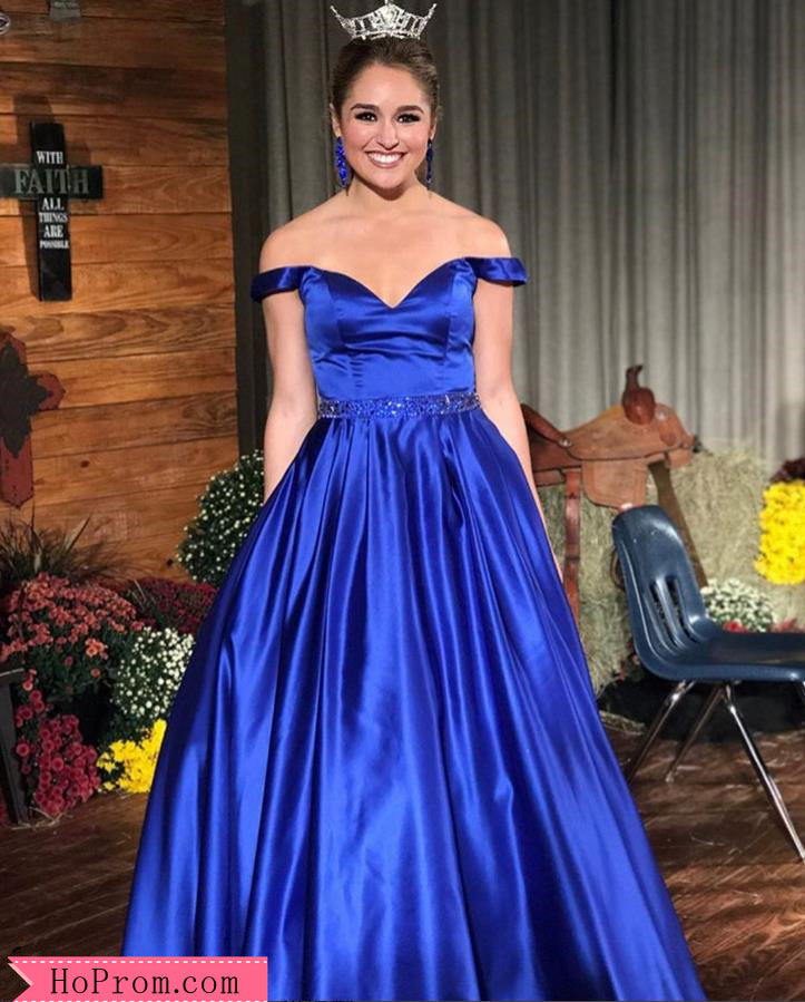 Sweetheart Neckline Off Shoulder Royal Blue Prom Dresses Pageant Dress – Hoprom Sweetheart Neckline Off Shoulder Royal Blue Prom Dresses Pageant Dress – Hoprom
