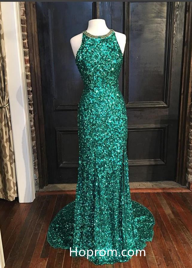 High Neck Teal Sparkle Sequins Prom Dresses Evening Dresses Hoprom High Neck Teal Sparkle Sequins Prom Dresses Evening Dresses Hoprom