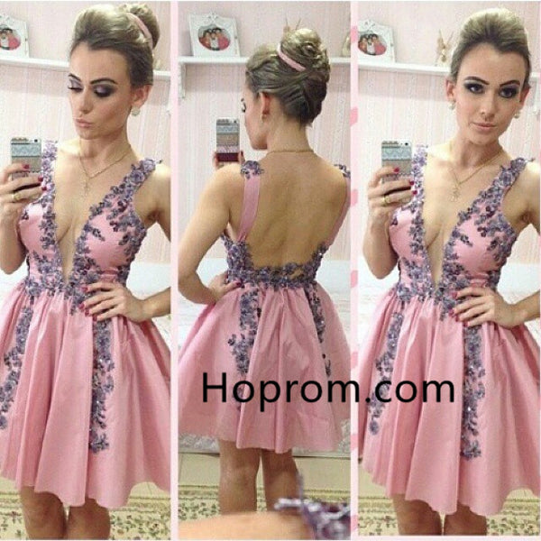 Sexy Short Homecoming Dresses Backless Cocktail Dresses