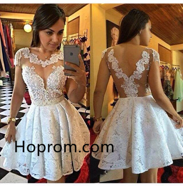 Short Lace Appliques Homecoming Dress A-Line Cap Sleeves Cocktail Dres Hoprom Short Lace Appliques Homecoming Dress A-Line Cap Sleeves Cocktail Dres Hoprom