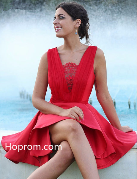 Hot Girls Cocktail Party Dress Short Lace Homecoming Dresses