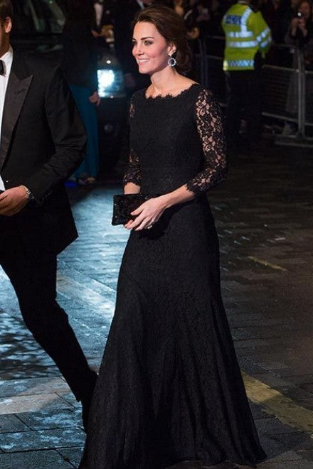 kate middleton long sleeve lace dress 20 of The Most Stunning Long Sleeve Wedding Dresses