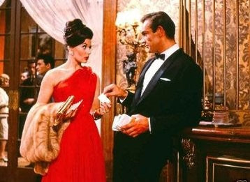 Eunice Gayson as Sylvia Trench Red One Shoulder Dress Formal Prom Dress from Dr. No Film