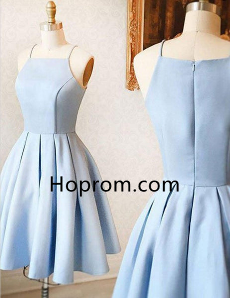 Strapless Cute Homecoming Dress, Baby Blue Homecoming Dress