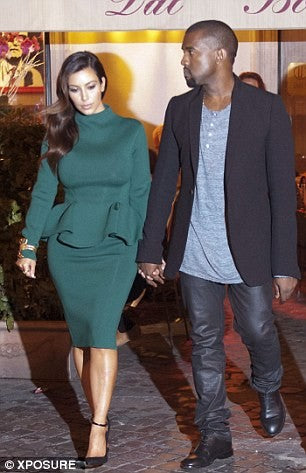 Green Kim Kardashian (Kim K) Short Long Sleeves Peplum Dress High Neck Prom Celebrity Dress Birthday Celebration