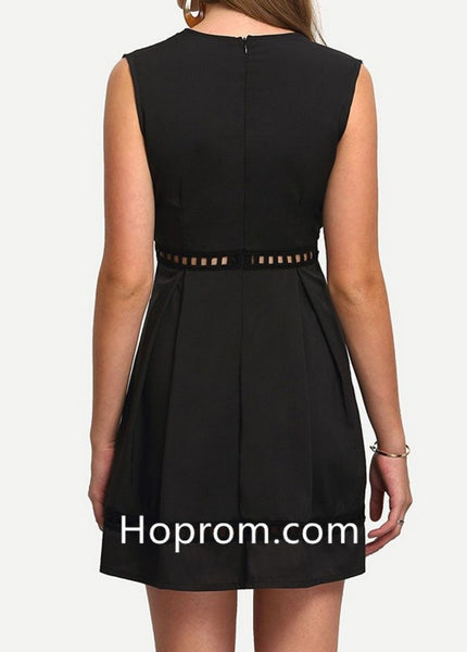 Black Deep V Neck Homecoming Dress, Short Sexy Homecoming Dress