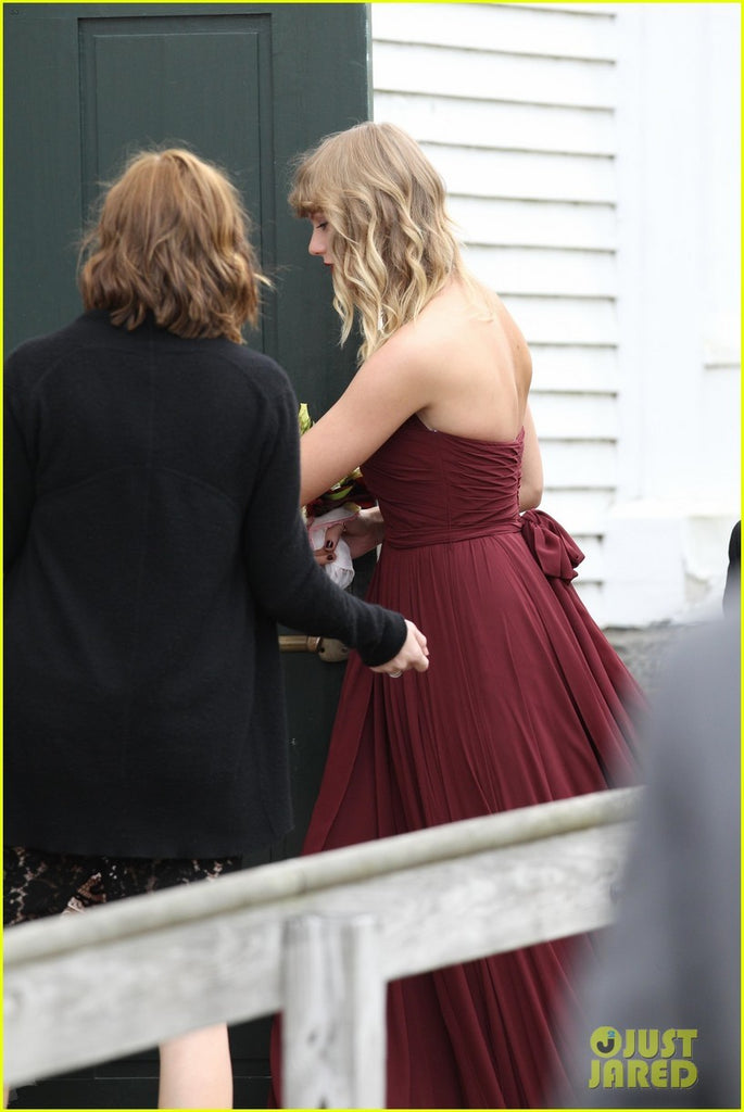 tsitp taylor bridesmaid dress Taylor Swift Beaded Lace Chiffon Bridesmaid Dress
