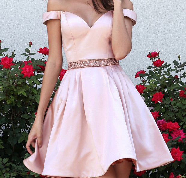 Sweetheart Two Pieces A Line Baby Pink Homecoming Dress Hoprom Sweetheart Two Pieces A Line Baby Pink Homecoming Dress Hoprom