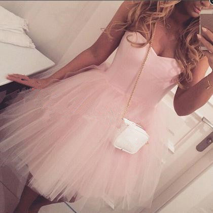 Sweetheart Homecoming Dress， Pink Homecoming Dresses