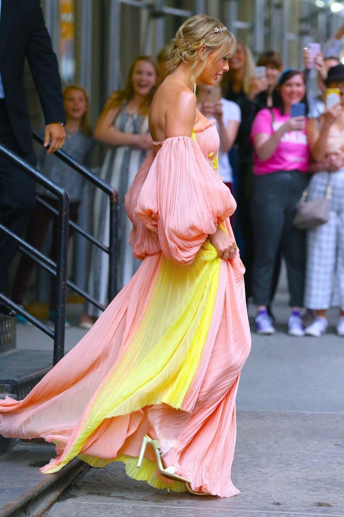 Pink Yellow Taylor Swift Off The Shoulder Prom Best Dress Red Carpet F Hoprom Pink Yellow Taylor Swift Off The Shoulder Prom Best Dress Red Carpet F Hoprom