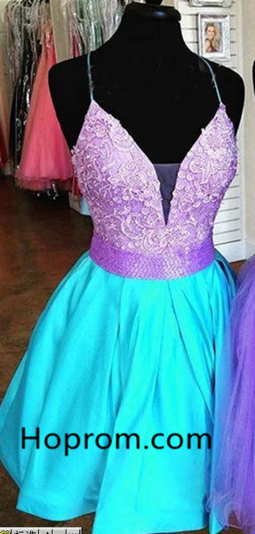 A-line Cute Beading Homecoming Dress, Bright Color Sweet 16 Dresses