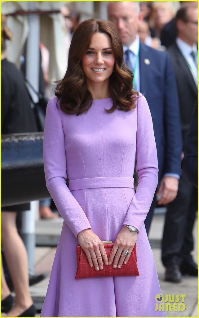 Lavender Duchess of Cambridge Kate Middleton Long Sleeves Dress Knee L Hoprom Lavender Duchess of Cambridge Kate Middleton Long Sleeves Dress Knee L Hoprom