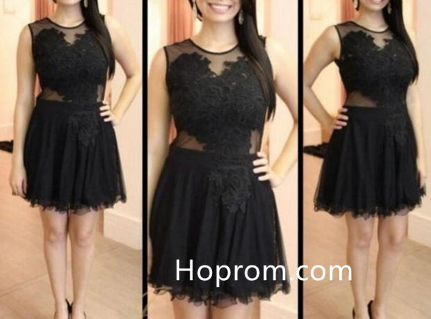 Ball Gown Cocktail Dresses Appliques Mini Party Gowns Sexy Lady Dresses