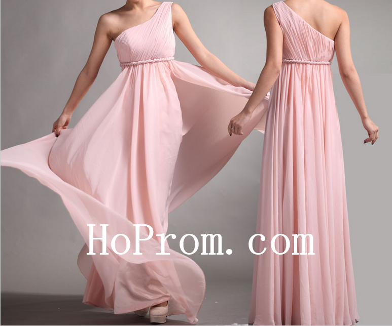 Cute Simple Prom Dresses,Pink Chiffon Prom Dress,Evening Dress