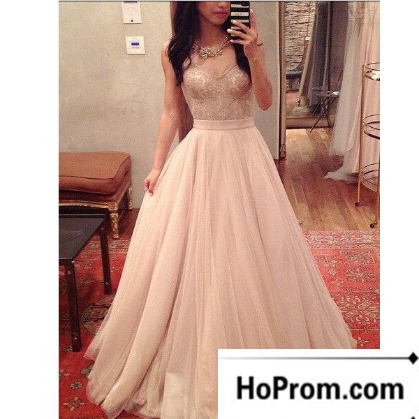 Sweetheart Lace Tulle A-Line Prom Dress Evening Dresses