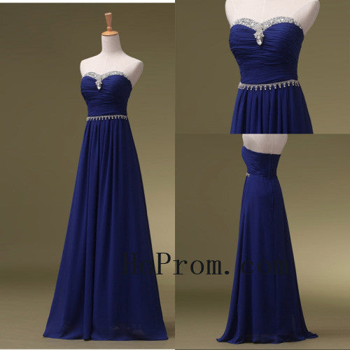 Royal Blue Prom Dresses,Sweetheart Prom Dress,Evening Dress